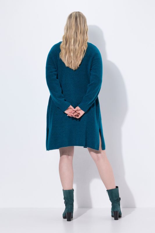 Cardigan long, coupe ouverte et encolure V