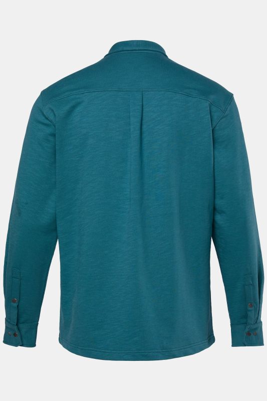 Chemise en jersey JP 1880, manches longues et col Kent, coupe Modern Fit - jusqu'au 8&nbsp
