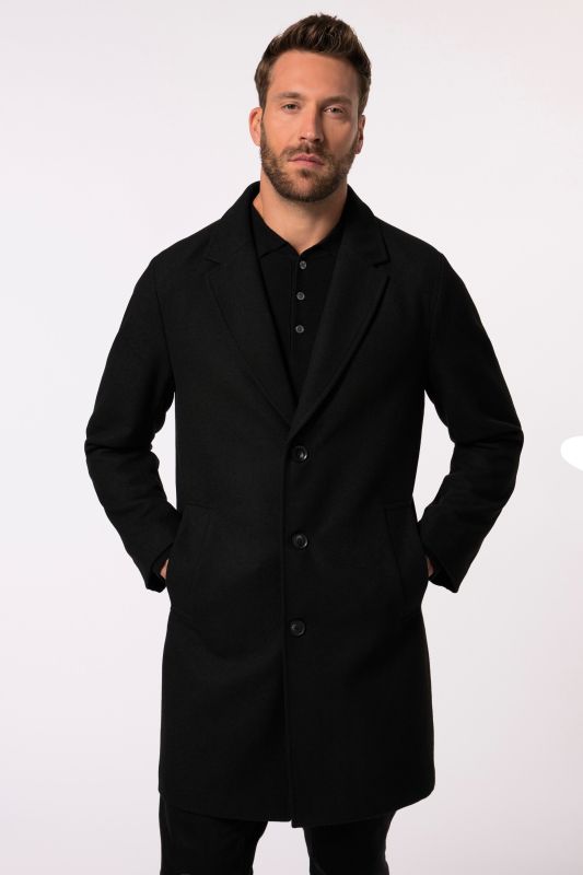 Manteau JP 1880 en laine mélangée, col à revers - jusqu'au 8&nbsp