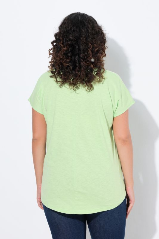 T-shirt oversize à imprimé animal métallisé, col rond et manches courtes
