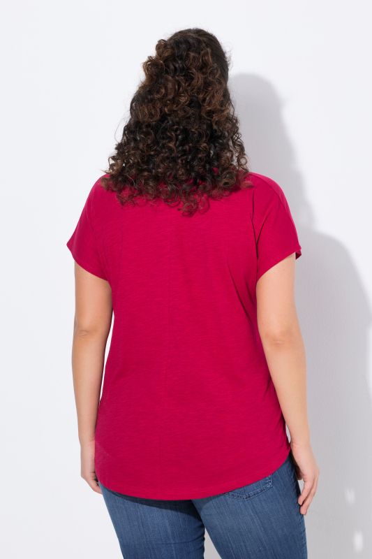 T-shirt oversize à imprimé animal métallisé, col rond et manches courtes