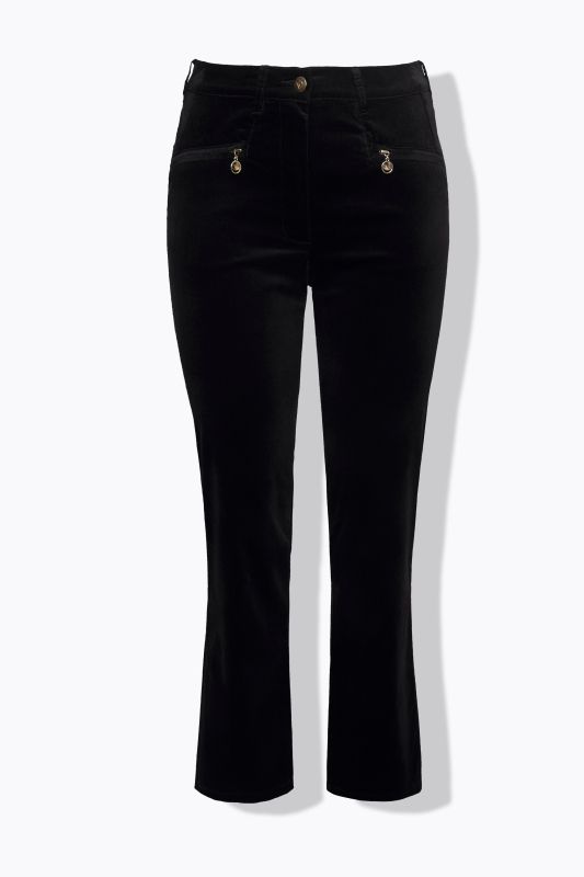 Pantalon en velours Mony, jambe carotte, taille confortable, stretch