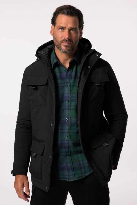 Veste de treillis JP 1880, collection Outdoor, modèle coupe-vent à capuche - jusqu'au 8&nbsp