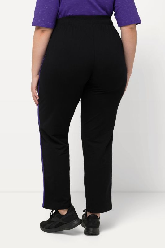 Pantalon de jogging, taille élastique et poches, jambe avec bande de couleur contrastante