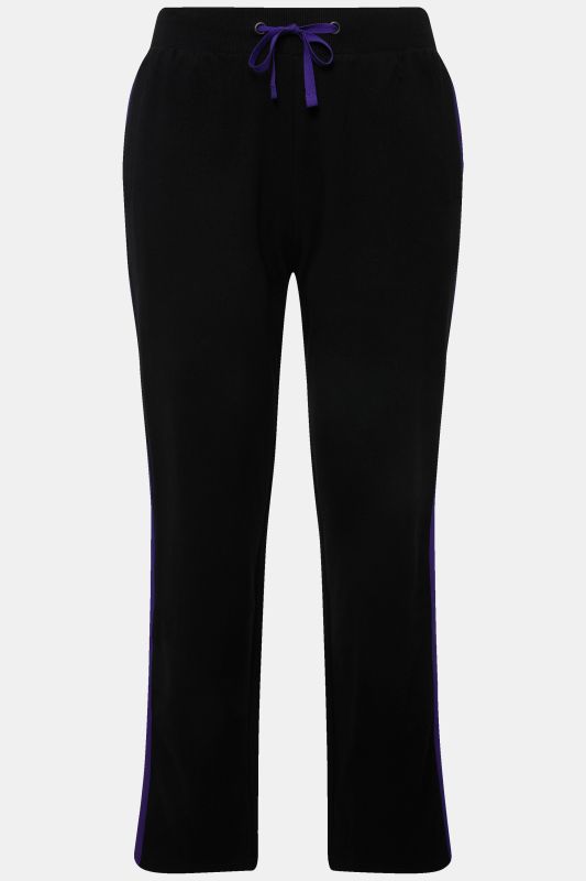 Pantalon de jogging, taille élastique et poches, jambe avec bande de couleur contrastante