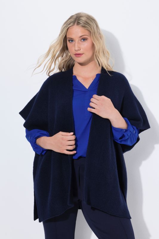 Cardigan oversize. Manches longues et coupe ouverte