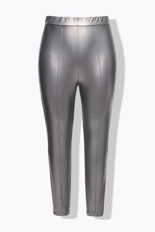 Legging en similicuir, jambes slim et taille élastique