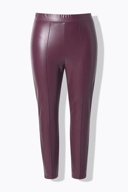 Legging en similicuir, jambes slim et taille élastique