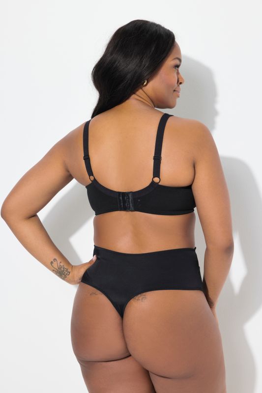 Soutien-gorge à armatures TruYou, dentelle transparente et rubans fantaisie - bonnet C-F