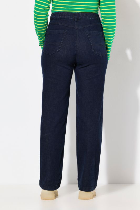 Jean taille haute. Jambe large