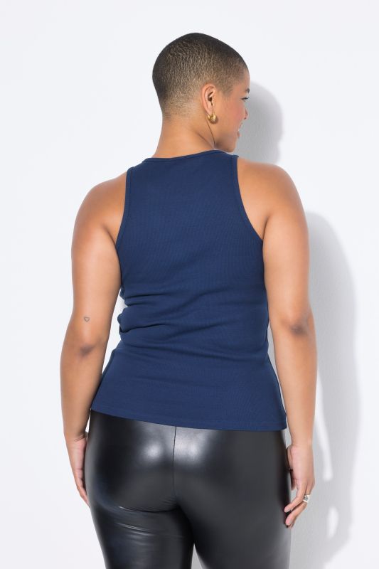 Débardeur coupe Slim Shape, en jersey côtelé