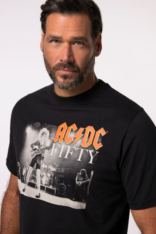 T-shirt JP 1880, T-shirt du groupe AC/DC, manches courtes - jusqu'au 8&nbsp;XL