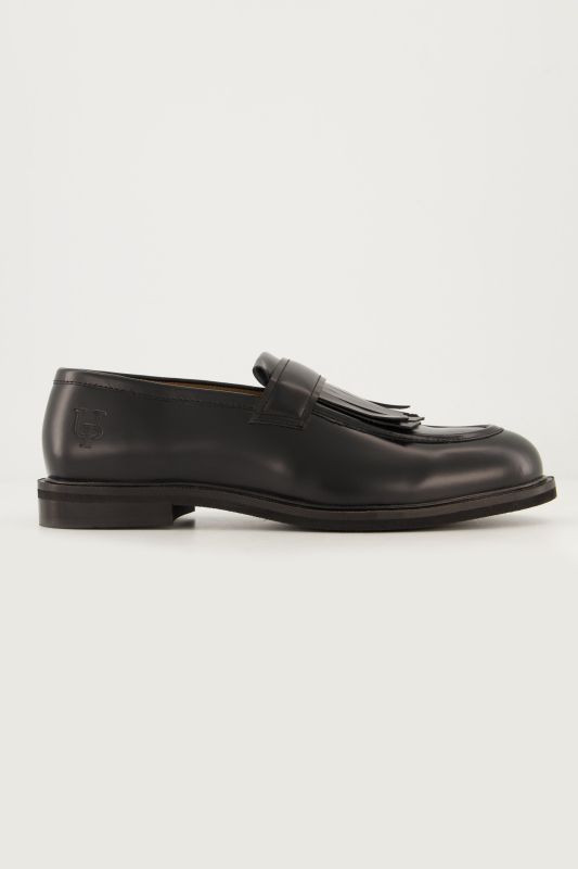 Mocassins en cuir, franges, doublure en cuir, largeur H