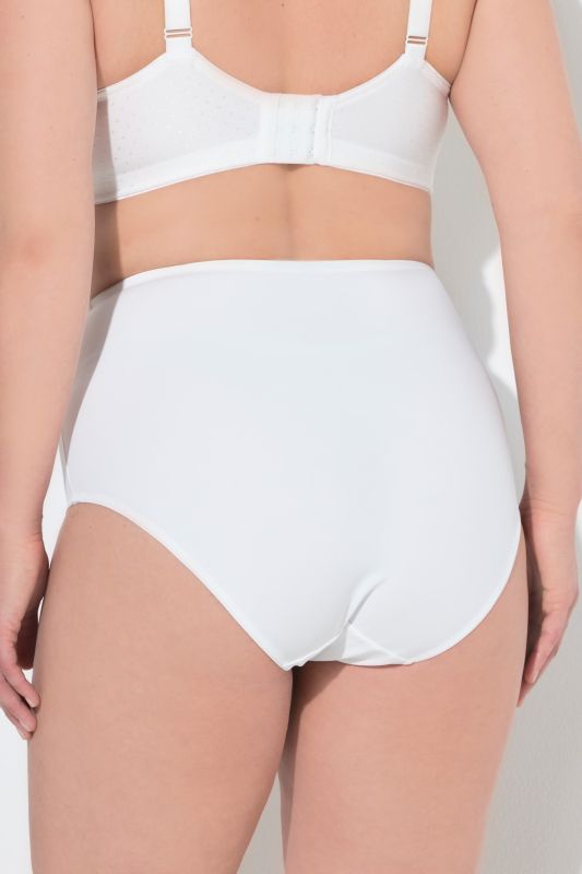 Culotte taille haute sculptante. Empiècement en dentelle
