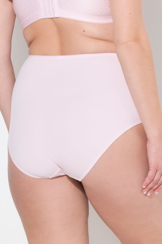 Culotte taille haute sculptante. Empiècement en dentelle