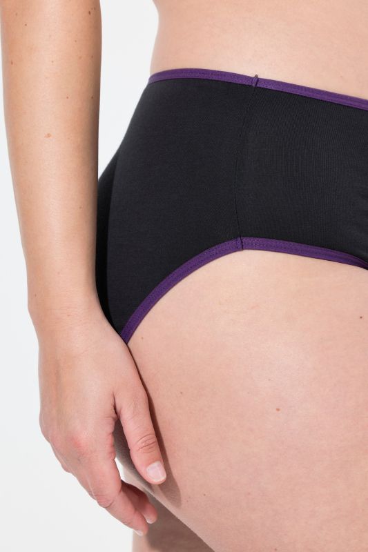 Lot de 7 culottes midi avec liseré de couleur contrastante