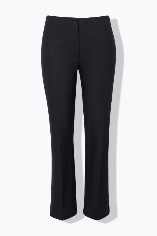 Pantalon droit Rose avec ceinture confortable et tissu stretch