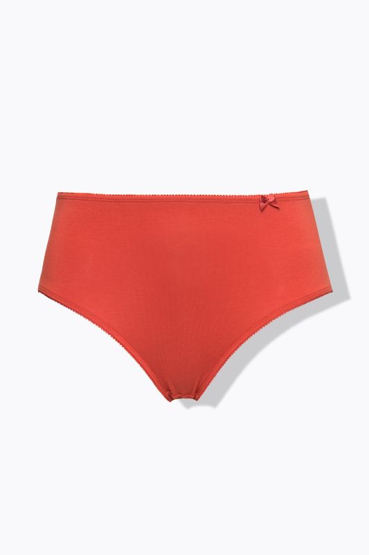 Culotte midi en coton bio, liseré fantaisie