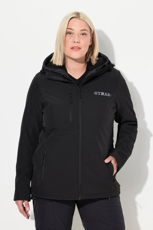 Veste Softshell HYPRAR déperlante, matière stretch et imprimé réfléchissant