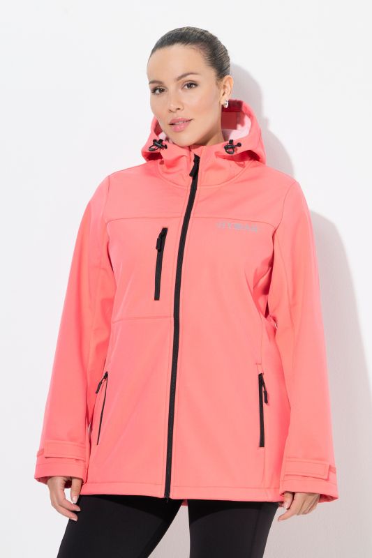 Veste Softshell HYPRAR déperlante, matière stretch et imprimé réfléchissant