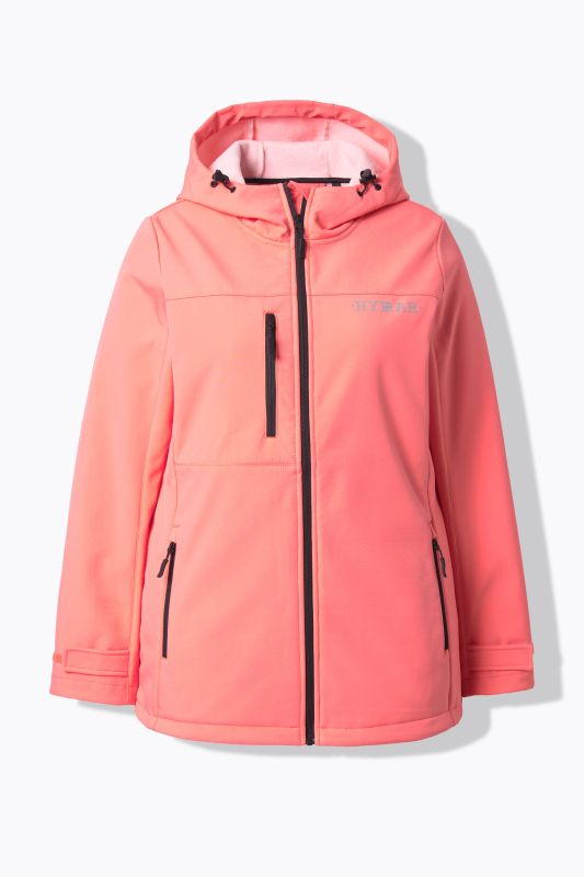 Veste Softshell HYPRAR déperlante, matière stretch et imprimé réfléchissant