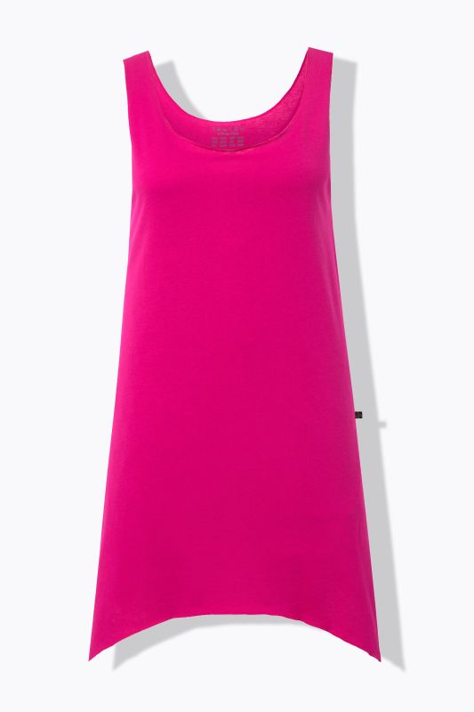 Chemise de nuit TRUYOU sans manches, base se terminant en pointes et décolleté rond