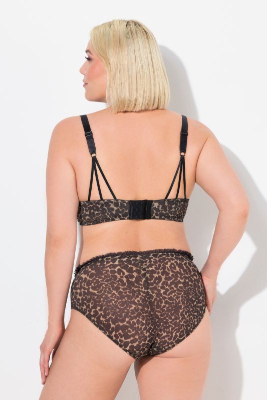 Soutien-gorge TruYou, armatures et coques souples, motif léopard - bonnet B-F