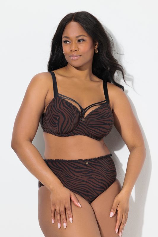 Soutien-gorge TruYou, armatures et coques souples, motif léopard - bonnet B-F
