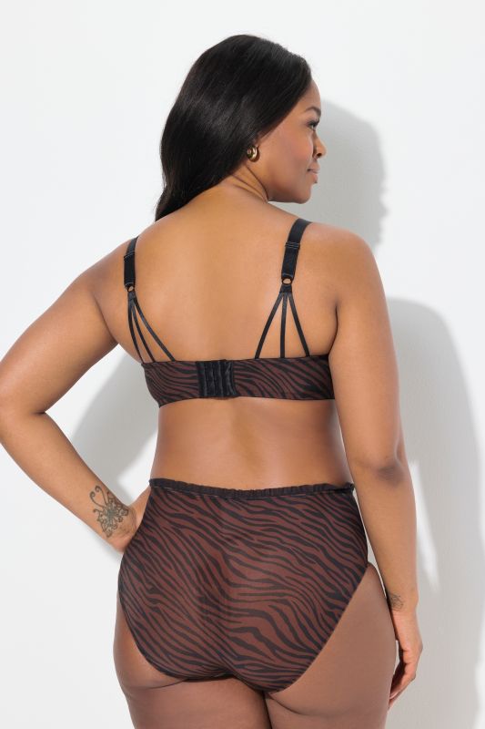 Soutien-gorge TruYou, armatures et coques souples, motif léopard - bonnet B-F