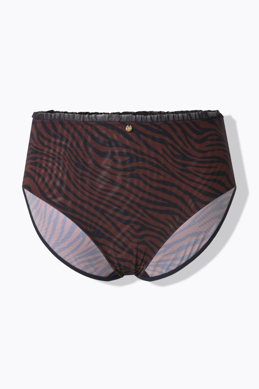 Culotte midi TruYou en microfibre, motif léopard