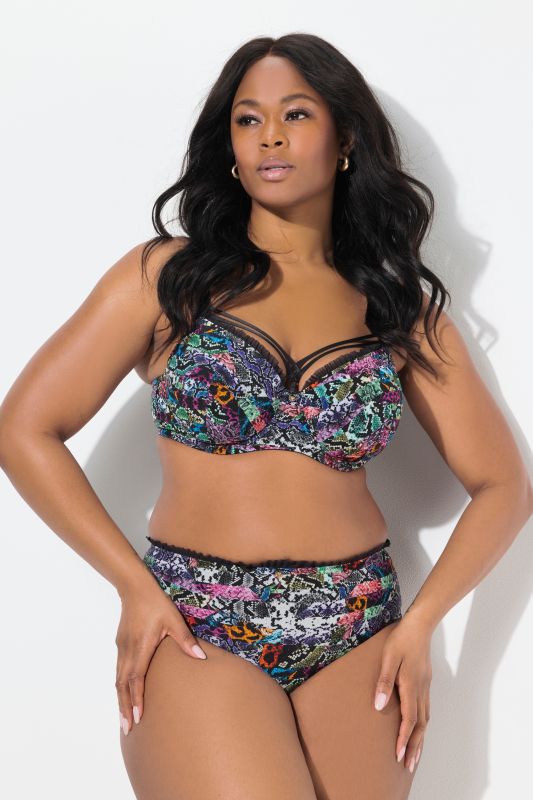 Culotte midi TruYou en microfibre, motif léopard