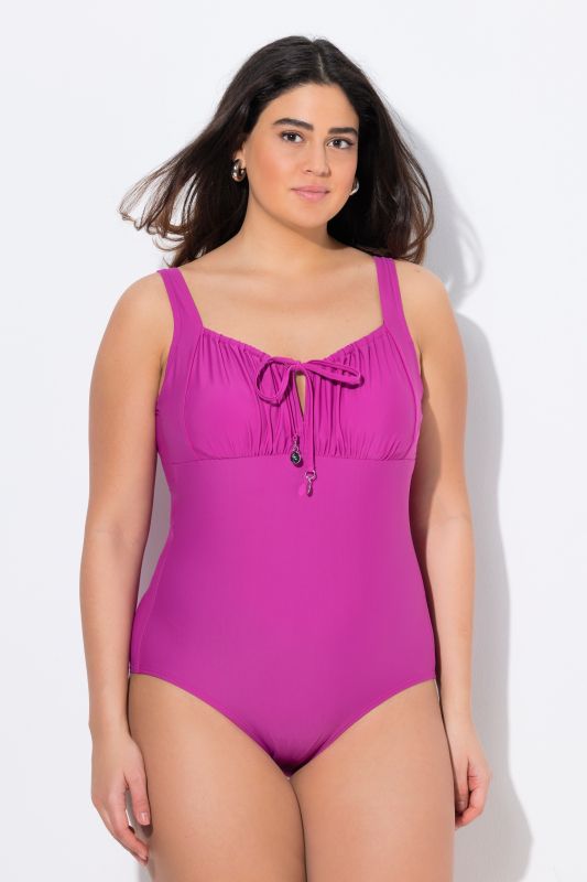 Maillot de bain à fronces. Avec armatures et sans bonnets souples. Matières recyclées