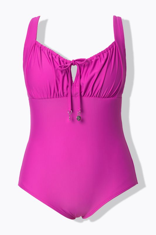 Maillot de bain à fronces. Avec armatures et sans bonnets souples. Matières recyclées