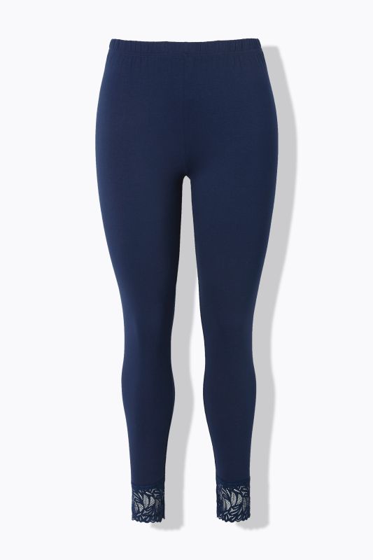 Legging, bas de jambe en dentelle
