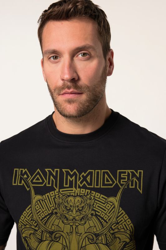 T-shirt JP 1880, imprimé groupe Iron Maiden, manches courtes - jusqu'au 8 XL