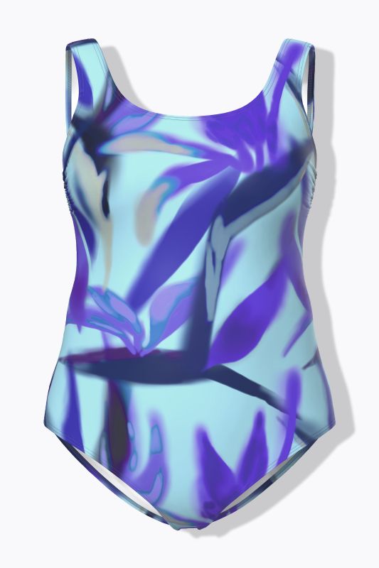 Maillot de bain, sans bonnets souples, col rond