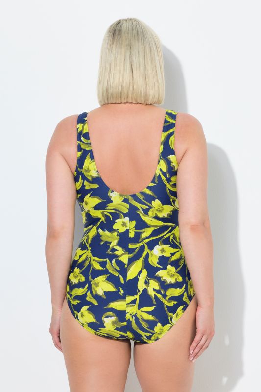 Maillot de bain à bonnets souples, décolleté en V avec effet cache-cœur