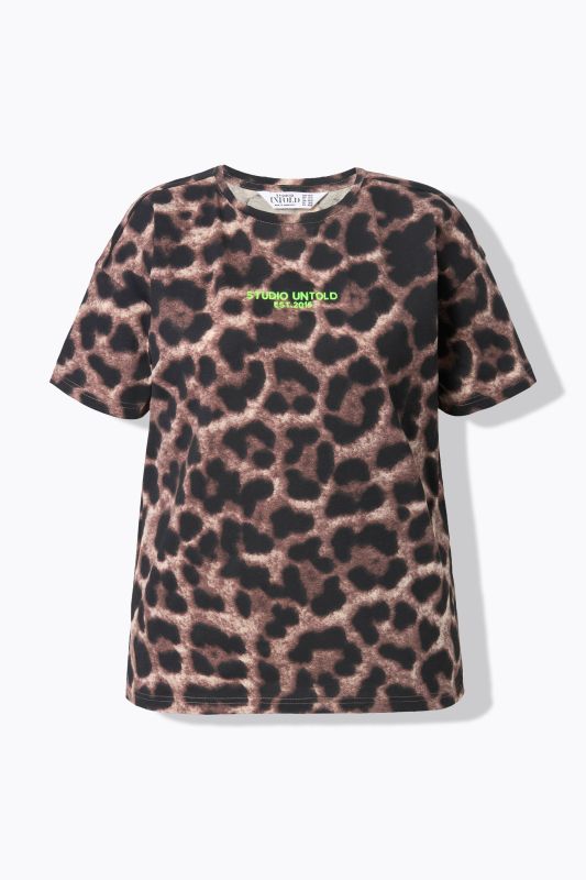 T-shirt oversize, imprimé léopard, broderie Studio Untold