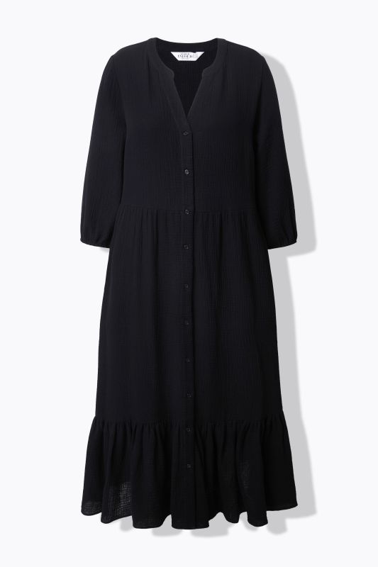 Robe maxi en mousseline, coupe évasée