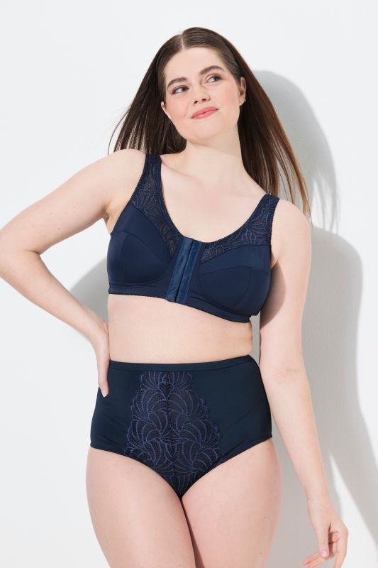 Culotte maxi sculptante, dentelle doublée, coupe taille haute