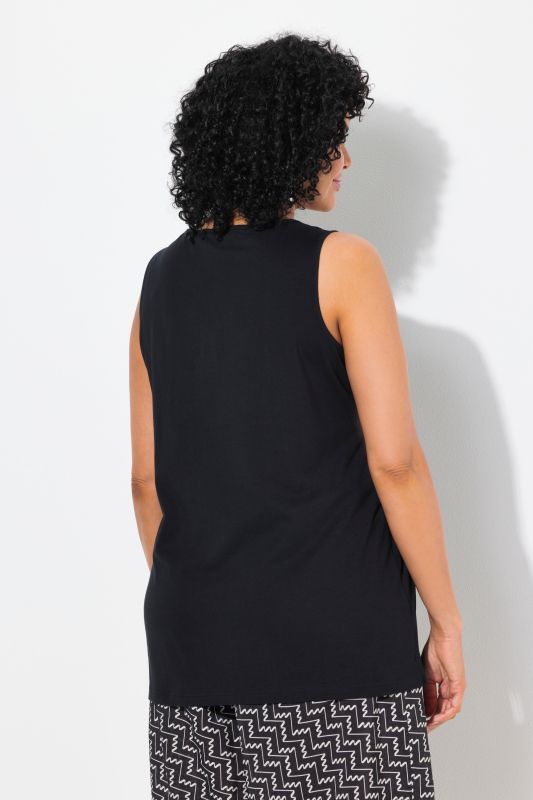 Débardeur, découpe, coupe évasée, décolleté en forme de cœur, sans manches