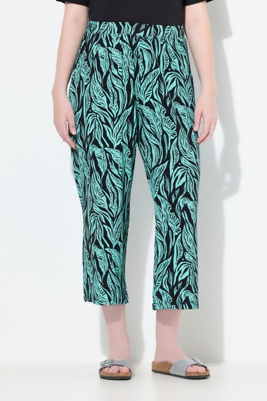 Jupe-culotte, motif jungle, taille élastique, coton bio