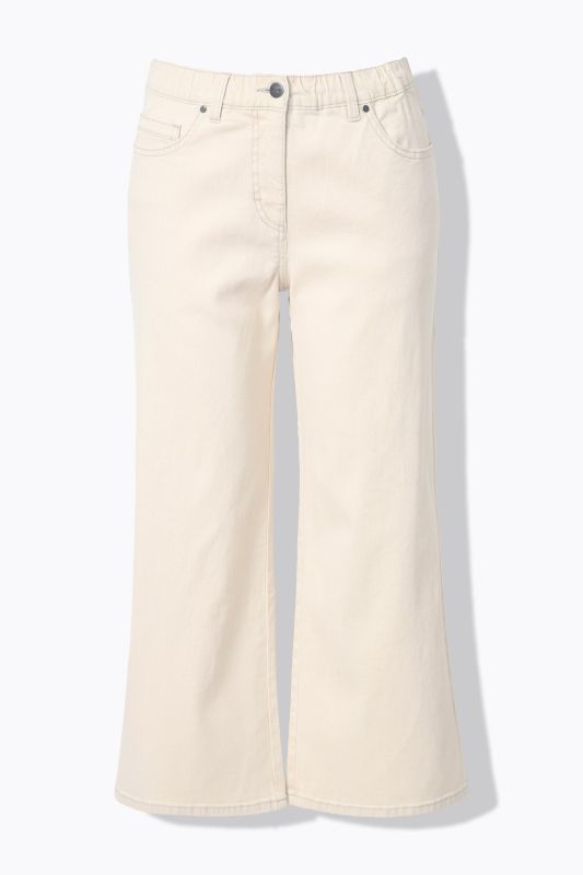 Jupe-culotte en jean. Coton bio non teinté. Jambe large