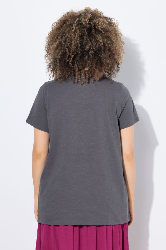 T-shirt avec message, décolleté rond et manches courtes, coupe Classic Fit
