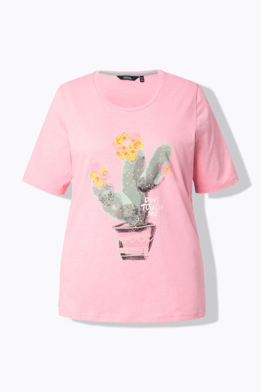 T-shirt, coupe Classic. Encolure ronde et manches courtes. Motif cactus