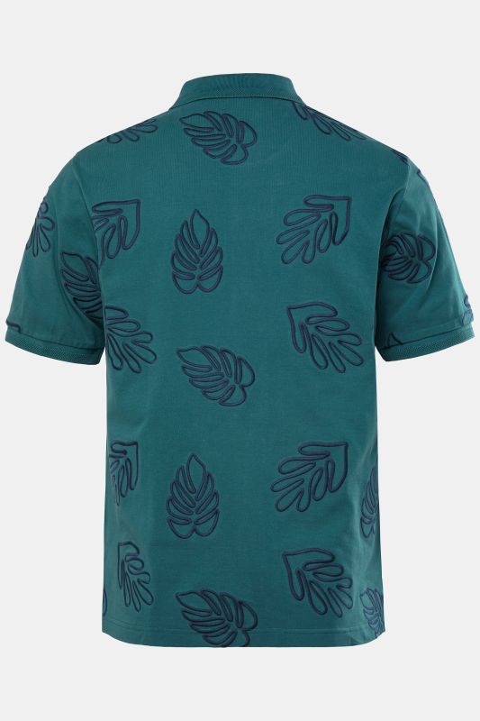 Polo JP 1880 en piqué, manches courtes et motif brodé - jusqu'au 8 XL