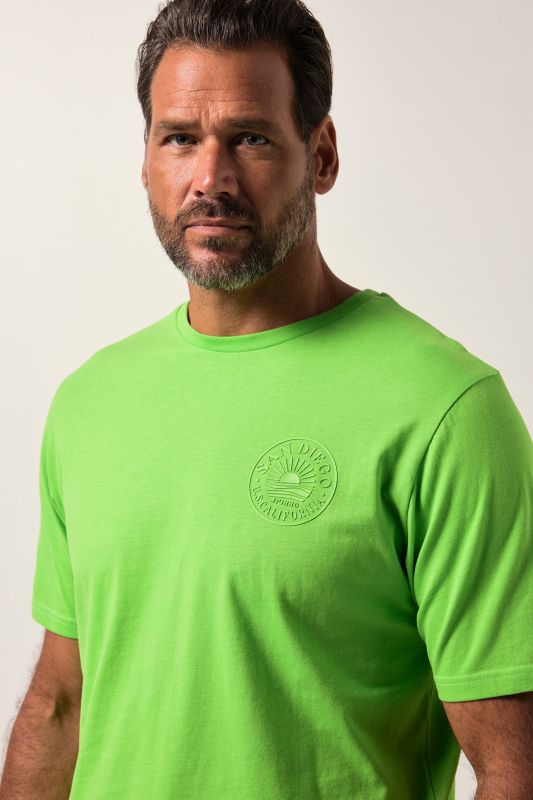T-shirt JP 1880 à manches courtes, col rond et imprimé - jusqu'au 8 XL