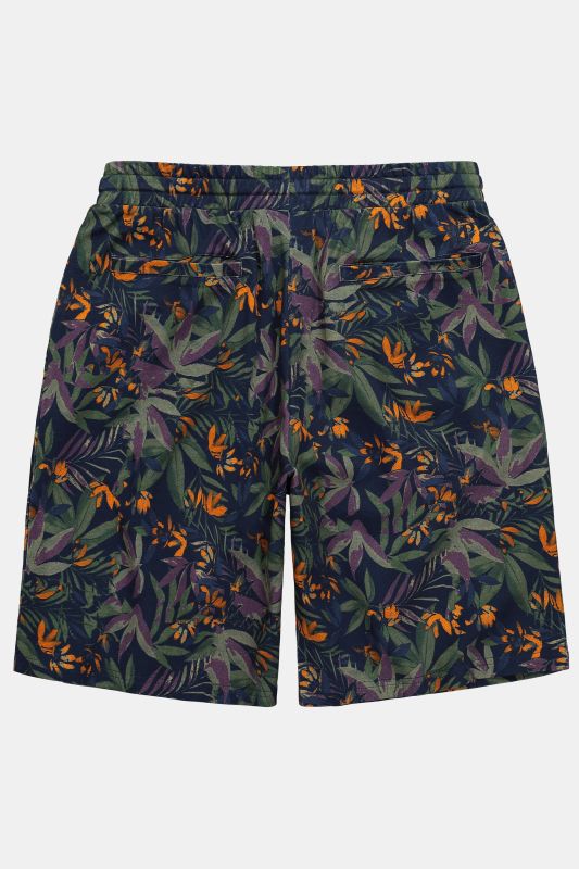 Bermuda JP 1880 en maille piquée, imprimé all-over, coupe Relaxed Fit - jusqu'au 8 XL
