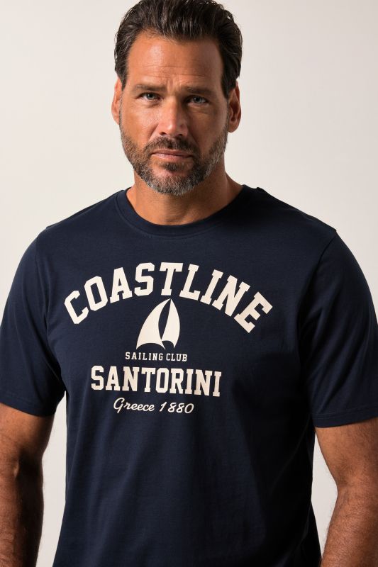 T-shirt JP 1880 à manches courtes, col rond et imprimé - jusqu'au 8 XL