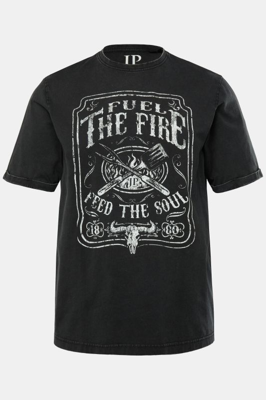 T-shirt JP 1880, manches courtes et col rond, imprimé barbecue - jusqu'au 8 XL